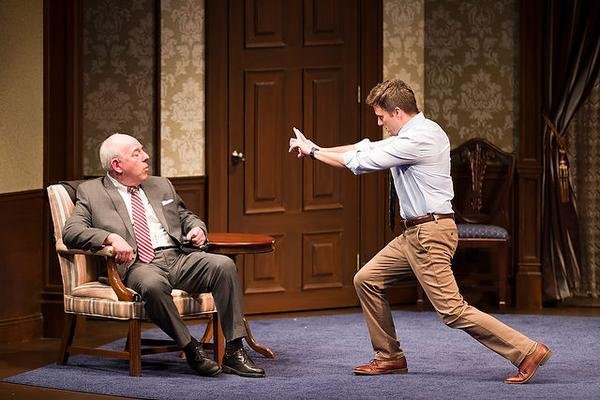 Manoel Felciano in The Outsider with Lenny Wolpe. Photo: Steve Hockstein